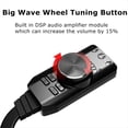 thumbnail image 3 of USB External Sound Card Adapter 7.1Channel USB Computer Game Sound Card 3.5mm USB Adapter Gaming Headset Enhancer,1 * Game sound card,Black, 3 of 6