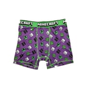 Minecraft Boys Boxer Brief Underwear, 4-Pack, Sizes XS-XL