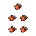 thumbnail image 3 of Minnieouse Zapatillas de casa Suministros de invierno Calzado cálido Parejas Base gruesa Zapatos de fondo Calentador Hombre Mujer Mujer Naranja Type2 NO2, 3 of 6