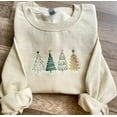 thumbnail image 2 of Embroidered Cute Christmas Tree Sweatshirt, 2 of 2