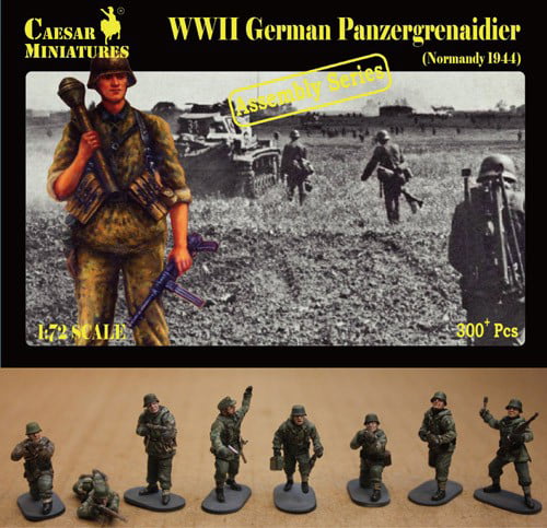 Army Men Figures New Caesar 1/72 WWII German Soldiers with Bicycle 2 Set 