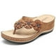 thumbnail image 2 of Zapatos de mujer Tacón inclinado Sandalias de tacón bajo Zapatillas casuales de talla grande Chanclas Wmkox8yii  hj789, 2 of 4