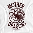 thumbnail image 2 of Game of Thrones Mother of Dragons Unisex Adult T-Shirt, White, Medium, 2 of 6