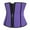 Purple, variant on yunLCZ Womens Waist Trainer Corset Women Underwear Abdomen Waist Corset Adjust Zipper Girdle Body Corset