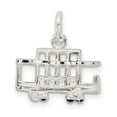 thumbnail image 3 of 925 Sterling Silver Solid Polished Caboose Charm 14x18mm Wide Pendant Necklace for Women - 2.0 Grams, 3 of 5