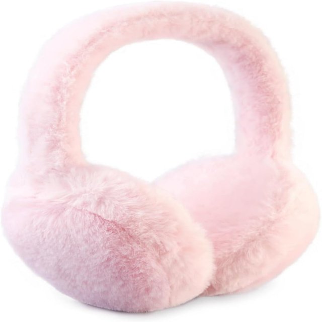 HLONK Cache-Oreilles pour Femmes Hiver Filles Cache-Oreilles Pelucheux Enfants Mignons Cache-Oreilles Pliables Garçons