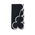 thumbnail image 2 of Saro Lifestyle Scalloped Hem Napkin (Set of 4) 20"x20" - Black - Set of 4, 2 of 5
