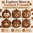 thumbnail image 5 of DIY Animal Pumpkin Sewing Kit, Halloween DIY Pumpkin Patchwork Craft Kit, Woodland Animals Craft Kits, Fabric Sewing Set for Adults, Halloween Table Home Decor, Handmade Gift for Mom, Grandmother(E), 5 of 9