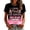 Watermelon Red, variant on Breast Cancer Shirts For Women Pink Ribbon Graphic Breast Cancer Awareness Short Sleeve Top,Support, Fighter,Casual Breast Cancer Print Tee