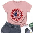 thumbnail image 2 of GERsome Boys Girls 4th of July Short Sleeve Crew Neck T-Shirts Unisex Kids American Flag Graphic Tee Funny USA Patriotic Tops, Sizes 5-6 Years, 2 of 9