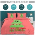 thumbnail image 5 of 3 Pcs Soft Bedding Set, Includes 1 Duvet Cover with Zipper And 2 Pillow Shams,Cute Christmas Tree Cartoon Queen(90"×90"), 5 of 8