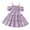 Purple, variant on MeetoTime Girls Summer Dress Short Sleeved Off Shoulder Solid Color Sling Dresses 1-10 Years Baby Clothes
