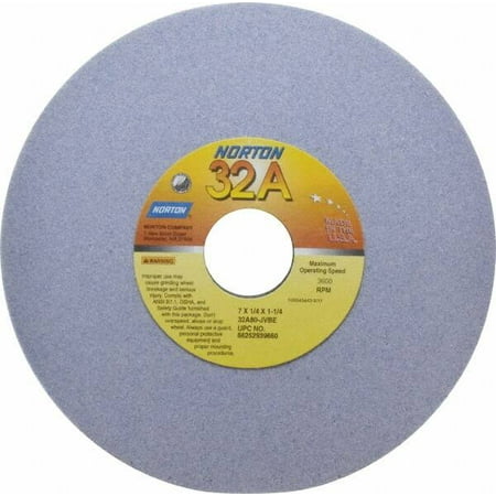 

Norton 7 Diam x 1-1/4 Hole x 1/4 Thick J Hardness 80 Grit Surface Grinding Wheel