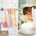 thumbnail image 7 of Yayeee 100% Cotton Hand Towels for Bathroom 16" x 28" Soft Absorbent Kitchen Towel, Pink Floral Orange, 7 of 7