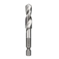 thumbnail image 4 of HSS 6542 de brocas combinadas para taladro Pulgadas fraccionarias 1/8'', 5/32", 3/16", 1/4", 5/16", 3/8" con vástago hexagonal de 1/4" Herramien M10 Soledad grifo de taladro combinado, 4 of 7