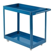 2 Tier Tray Garage Workshop Trolley Transport Tool Cart DIY Storage Shelves Wheel Cart Trolley Utility Cart Dolly