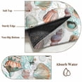 thumbnail image 6 of 8'x10' Area Rugs, Teal Coastal Indoor Outdoor Area Rug for Living Room Bedroom, Summer Beach Conch Shell Nautical Ocean Washable Bathroom Rugs Kitchen Floor Carpet Mats Home Decor Aesthetic, 6 of 8