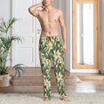 thumbnail image 4 of KLL Mens Pajama Pants for Men,Mens Lounge Pants,Funny Gifts for Men,Men's Pajama Bottoms-Lilies Flowers, 4 of 5