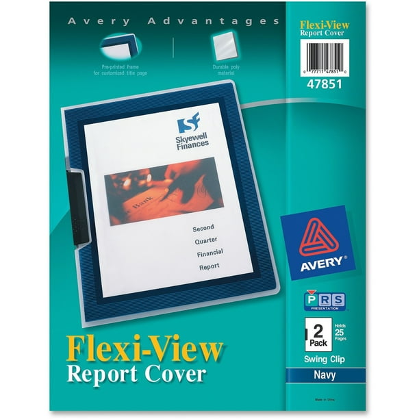 Avery FlexiView Letter Report Cover