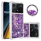 thumbnail image 1 of Funda para Xiaomi Poco X6 Pro 5G con Brillo Líquido Flotante, Purpurina, Parachoques y Anillo Giratorio Soporte, 1 of 5