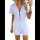 thumbnail image 2 of Conjuntos de Verano para Mujer: Camiseta con Cuello en V y Lazo Delantero, Pantalones Cortos Casuales A Juego, Conjuntos de 2 Piezas XL, 2 of 10