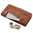thumbnail image 5 of For Xiaomi Redmi Note 14 4G (164.84x78.15x8.16mm) Case PU Leather Phone Cover with Zipper Wallet 9 C, 5 of 5