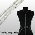 thumbnail image 4 of tredstone Exquisite Body Chain Jewelry Smooth Line And Delicate Carved Party Body Chains Jewelry Waist Chain 1Set, 4 of 6