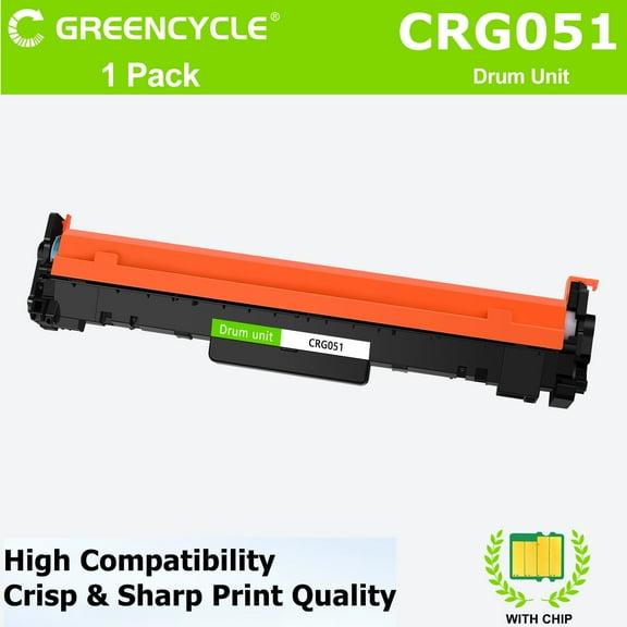 greencycle Compatible Replacement for Canon 051 Drum Unit CRG051 Drum Kit 2170C001 Use for imageClass LBP162dw MF264dw MF267dw MF269dw LBP160 MF260(1PC)