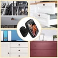 thumbnail image 5 of HemaKayy 4 Pack 1.18" Decorative Cabinet Knobs - Stylish ABS Glass Double Hole Handles for Cabinets, Drawers, and Doors - Perfect for Home Kitchen Decor | Colorful Butterfly on Chrysanthemum Bush, 5 of 7