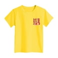 thumbnail image 6 of Gubotare Cute Blouses for Girls Girls' T Shirt Kids' Casual Tops Short Sleeve Loose Soft Blouse (Yellow,Size 2-3 Years), 6 of 6