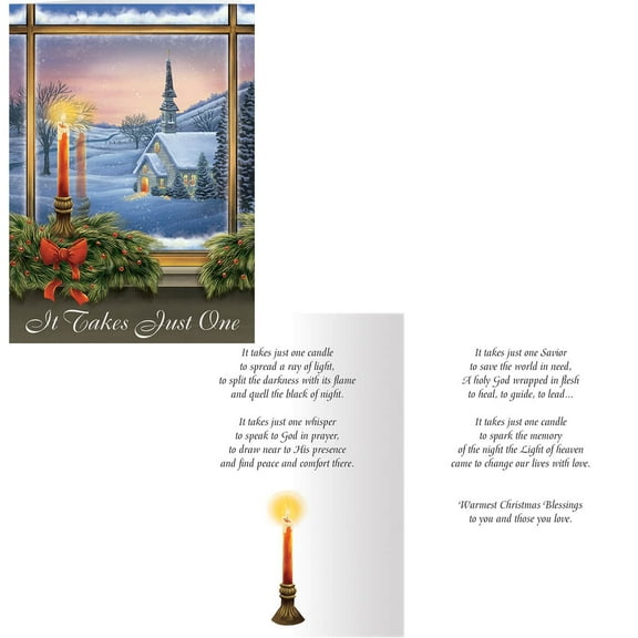 It Takes Just One Chrisas Card Set of 20