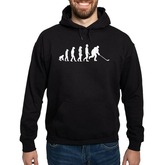 CafePress - Hockey Evolution Hoody - Pullover Hoodie, Classic, Comfortable Hooded Sweatshirt