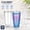 Chubby, variant on 24oz Insulated Tumbler with Leak-Proof Lid and Straw, Double Wall Reusable Travel Coffee Cup, BPA-Free Plastic Iced Drink Container, Blue