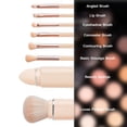 thumbnail image 4 of Pinceles de maquillaje portátiles, 8 en 1, para viaje, para polvos sueltos, base y labios., 4 of 5