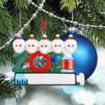 thumbnail image 5 of Adorno de Navidad único 2021, decoración de Navidad familiar personalizada, decoración de mesa de Navidad, adornos colgantes de árbol de Navidad, para amigos de la familia niños (seis cabezas convencionales) Zhivalor ZYY-0671, 5 of 5