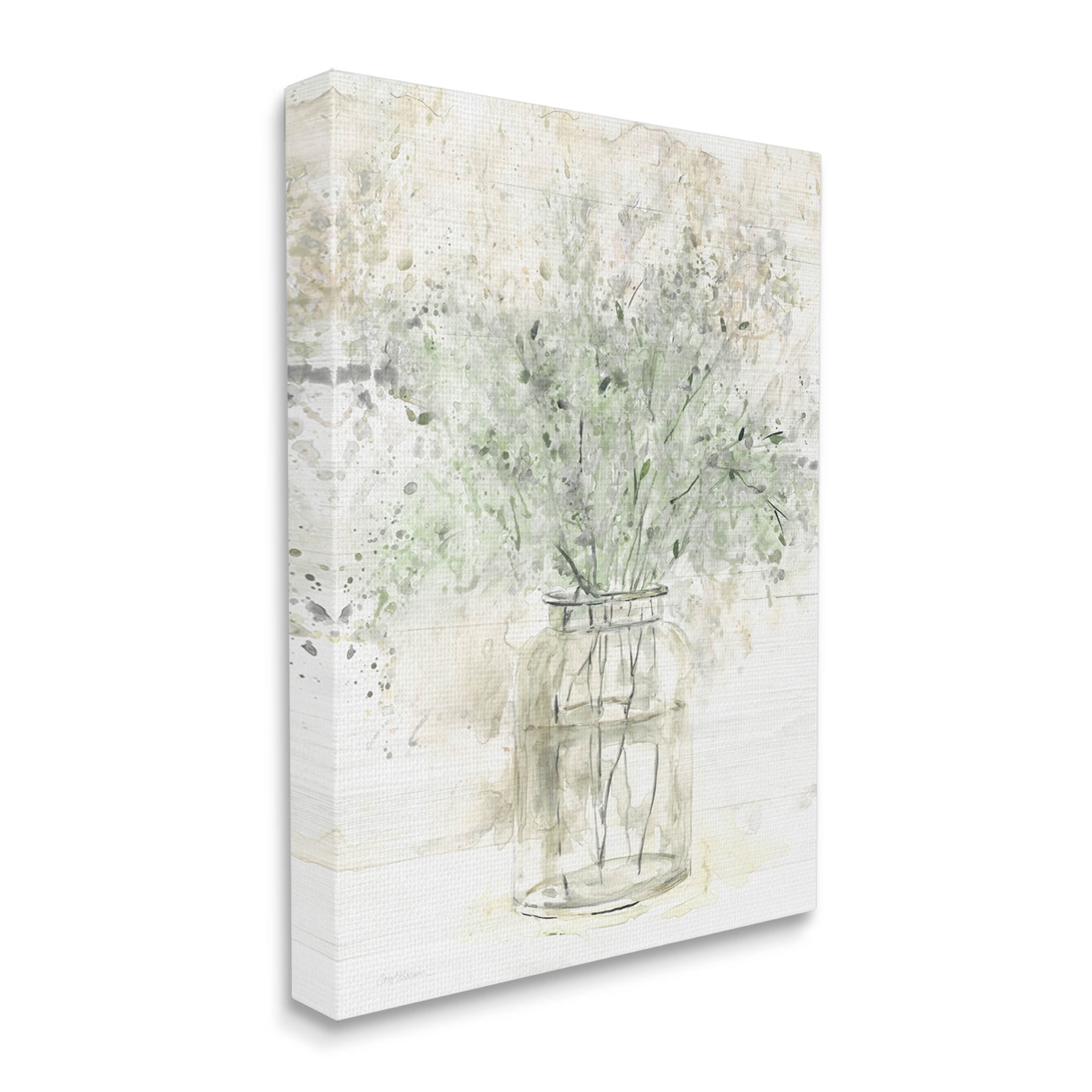 Baby's Breath Botanical Bouquet Botanical & Floral Graphic Art Gallery Wrapped Canvas Print Wall Art