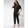 thumbnail image 5 of Zima Leto Women's Solid Loose Top And Jogger Pants With Embellished Patch, 5 of 9