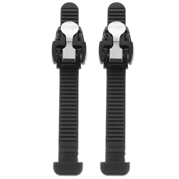 FRCOLOR 2 Pcs Replacement Inline Skate Strap Buckle Attachment Black