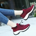 thumbnail image 6 of OHGOD Womens Workout Sneakers - Woman Tennis Shoes - Shoes Womens Sneakers - Running Women Shoes - Wine - 6.5-7, 6 of 7