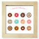 thumbnail image 1 of Dona grupo postre dulce Unbranded Pantalla de escritorio de pared marco cuadrado 8 x 8, 1 of 4