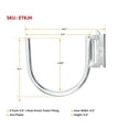 thumbnail image 2 of 10 Pack 4.5" E-Track J Hook with ETrack Spring Fitting for Box Trucks - Steel Hanging Hook for Your ETrack Rail System - Tie Down E-Track Accessories for Enclosed Trailer, Vans & Garage, 2 of 6