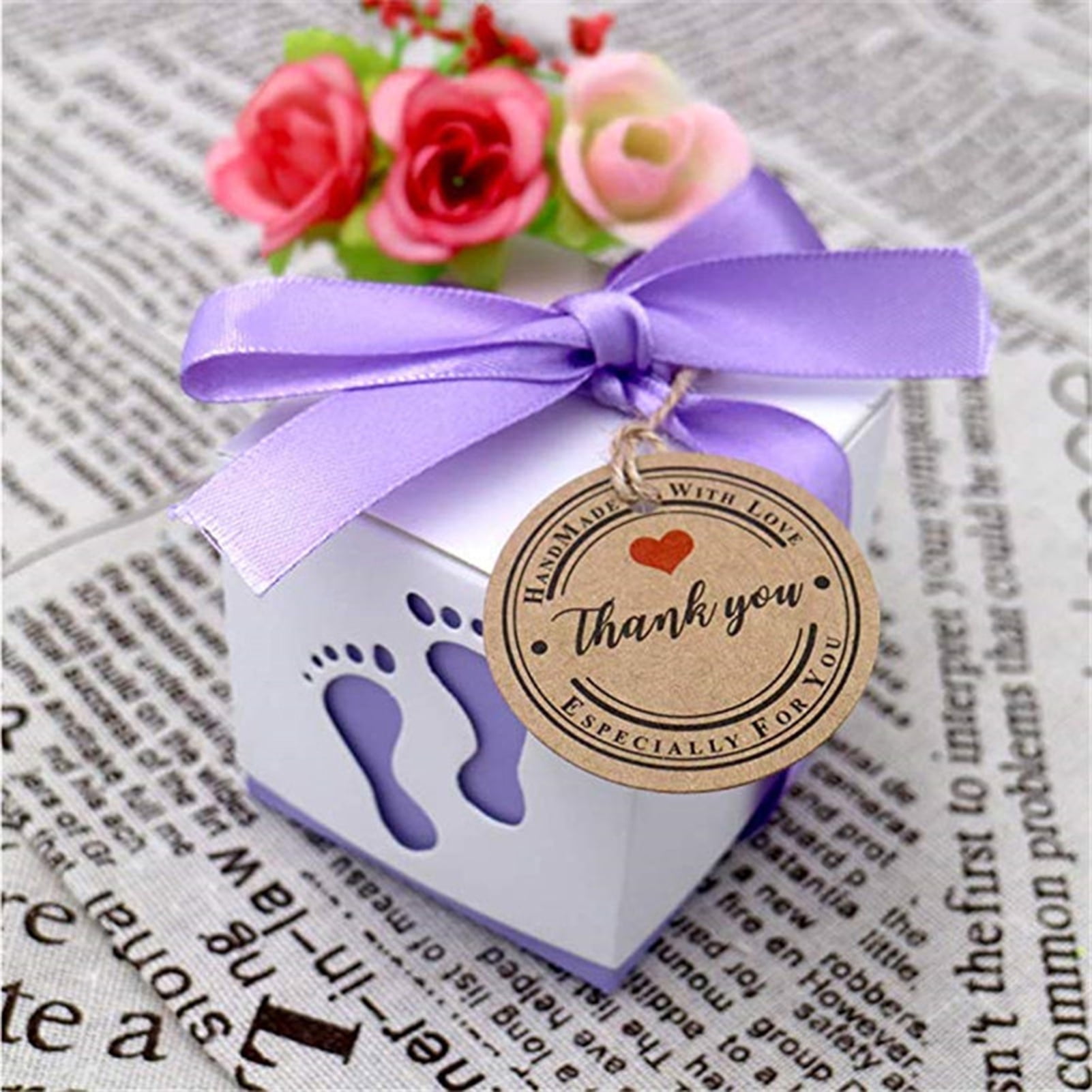 AYYUFE 500Pcs Gift Tag with 20m Jute Twine Round/Heart/Rectangle Shaped Blank Design DIY Thick Wedding Thanksgiving Christmas Craft Tag Party Favors