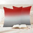 thumbnail image 3 of Outdoor Pillow Covers Modern Red Grey Abstract Geometric Art Waterproof Pillow Cases 24x24 Set of 2, Ombre Minimalism Throw Pillow Cover Pillowcase for Patio Balcony Couch Garden, 3 of 9