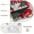 thumbnail image 6 of Valentine's Day 2'x6' Runner Rugs for Hallway Kitchen Bedside Non Slip Washable, Pink Red Love Heart Gnomes Eucalyptus Entryway Rug Runners with Rubber Backing, Long Carpet Runner for Laundry Room, 6 of 8