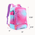 thumbnail image 6 of J World Unisex Packmate 2 in 1 Backpack With Built-in Lunch Bag, Confetti, 6 of 8