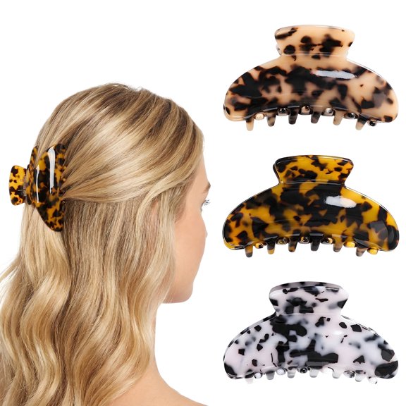 3PCS Hair Claw Clips, Fashion Hair Accessories for Women & Girls