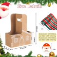 thumbnail image 2 of Portavasos De Pan Jengibre, Navideño Asa Para 2 Tazas, Cajas Papel Con Forma Flor, Bolsas Regalo Casita Tarjetas Felicitación, Cinta Adorno Agradecimiento 6pcs, 2 of 8