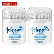 Johnson's Baby Cotton Buds 100ct (Pack of 2)