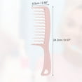 thumbnail image 2 of 1pc Women Comfortable Wide Tooth Comb for Curly Thick Wavy Dry Wet Hair Pink PP, 2 of 6