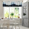 thumbnail image 4 of 2 Pack Valances Window Treatments, Blue Mountain Golde Gold Painting Blackout Drapes Adjustable Curtain Valances for Windows Living Room Kitchen Over Sink, 18x52 Inch Rod Pocket Valances, 4 of 6